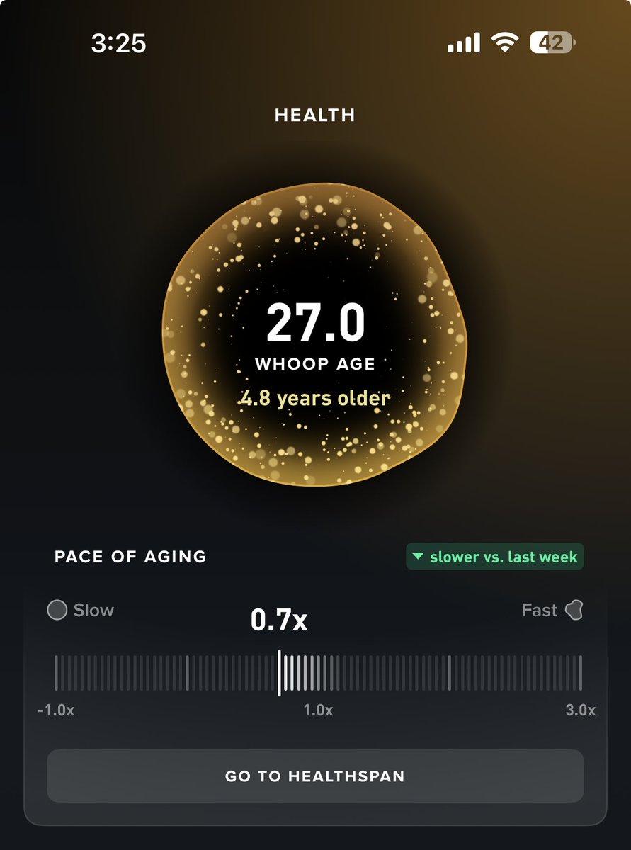 WHOOP age improvement